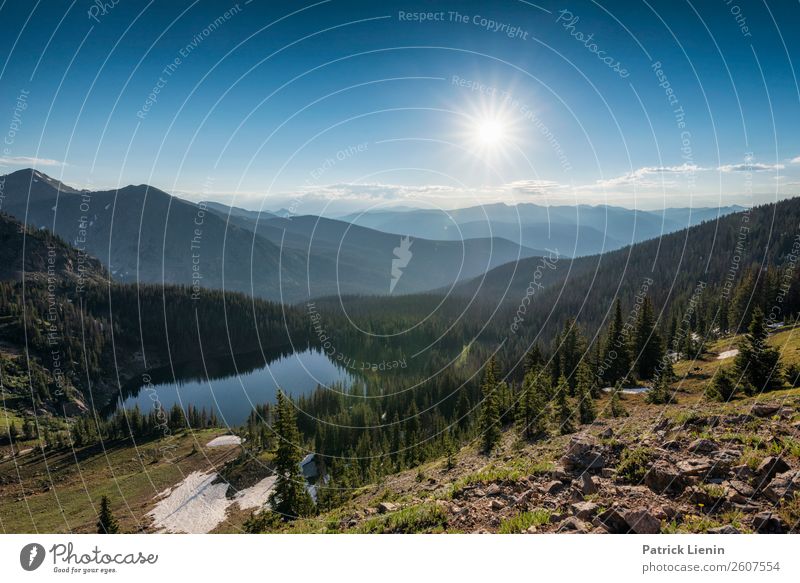 Landschaft im Rocky Mountains National Park Leben harmonisch Ferien & Urlaub & Reisen Tourismus Ausflug Abenteuer Ferne Freiheit Camping Berge u. Gebirge