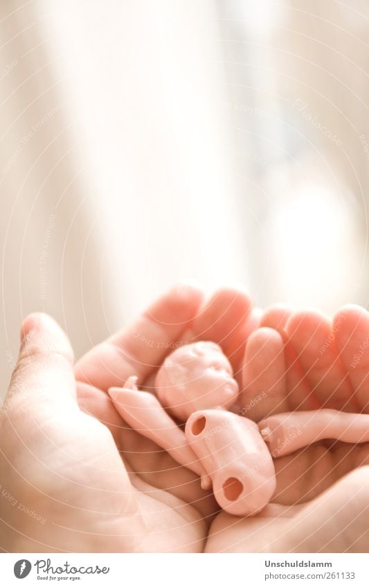 Zerbrich Dir nicht den Kopf..... Trauerfeier Beerdigung Kindererziehung Kindergarten Finger Hand Spielzeug Puppe Traurigkeit hell kaputt Sorge Schmerz schuldig