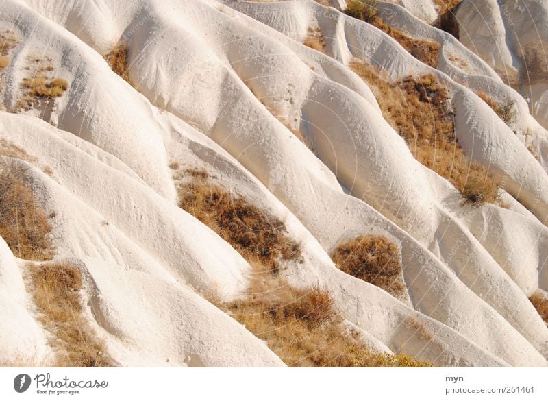 Kappadokien Ferien & Urlaub & Reisen Abenteuer Ferne Wellen Berge u. Gebirge wandern Natur Landschaft Erde Sand Gras Sträucher Hügel Felsen Schlucht Stein