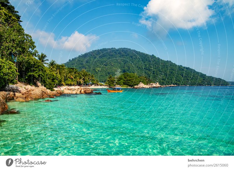 genuss Ferien & Urlaub & Reisen Tourismus Ausflug Abenteuer Ferne Freiheit Natur Landschaft Wasser Himmel Wolken Urwald Berge u. Gebirge Wellen Küste Strand