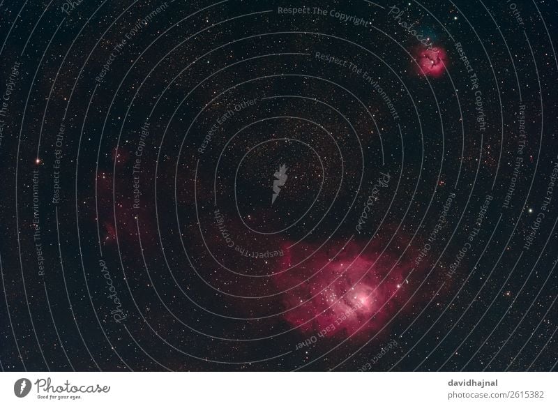 Lagunen- und Trifidnebel Teleskop Technik & Technologie Wissenschaften Fortschritt Zukunft Raumfahrt Astronomie Umwelt Natur Himmel nur Himmel