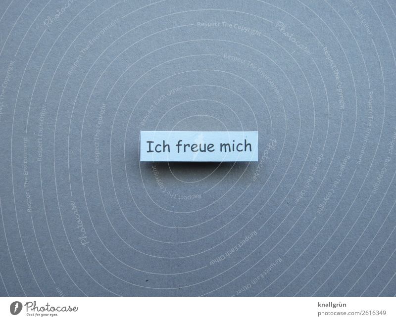 Ich freue mich Freude Gefühle glücklich Fröhlichkeit lachen Zufriedenheit Lächeln Lebensfreude Optimismus positiv Stimmung Glück Mensch Begeisterung Buchstaben