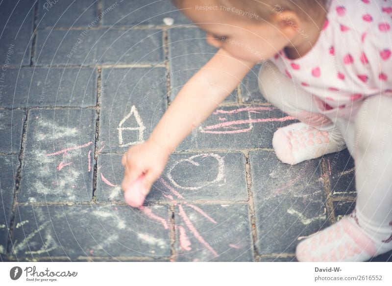 Feinmotorik Kindererziehung Bildung lernen Mensch feminin Kleinkind Kindheit Leben Gesicht Hand Finger 1 1-3 Jahre Kunst Künstler entdecken Freude Fröhlichkeit