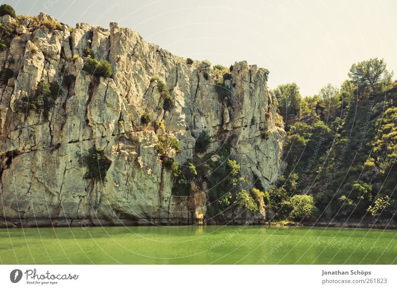 Grünseeklippe II Ferien & Urlaub & Reisen Ausflug Abenteuer Ferne Freiheit Sommer Sommerurlaub Sonne Natur Landschaft Luft Wasser Himmel Wolkenloser Himmel