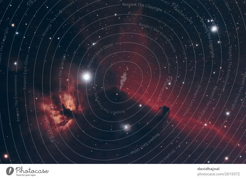 Pferdekopf- und Flammennebel Teleskop Technik & Technologie Wissenschaften Fortschritt Zukunft High-Tech Raumfahrt Astronomie Kunst Umwelt Natur Himmel