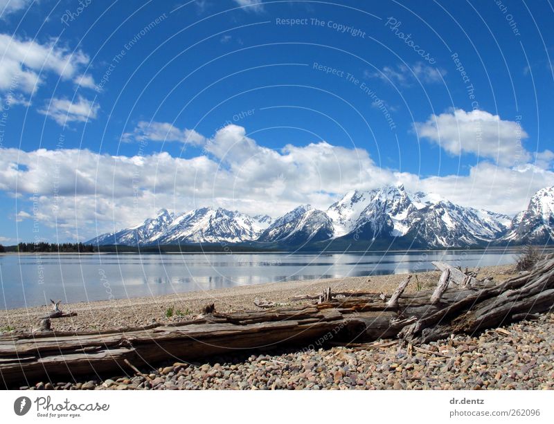 Grand Teton National Park Panorama Ferien & Urlaub & Reisen Tourismus Ausflug Ferne Freiheit Sightseeing Insel Winter Schnee Berge u. Gebirge wandern Umwelt