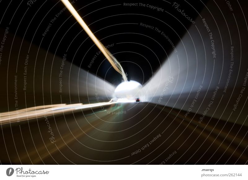 In Fahrt Freiheit Verkehr Verkehrswege Güterverkehr & Logistik Straßenverkehr Tunnel fahren dunkel Geschwindigkeit Euphorie Fortschritt Wandel & Veränderung
