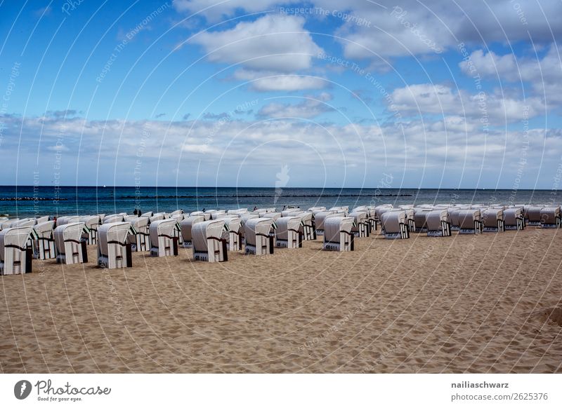 Strand Schwimmen & Baden Ferien & Urlaub & Reisen Tourismus Ausflug Sommer Sommerurlaub Umwelt Natur Landschaft Sand Luft Wasser Himmel Horizont Küste Ostsee