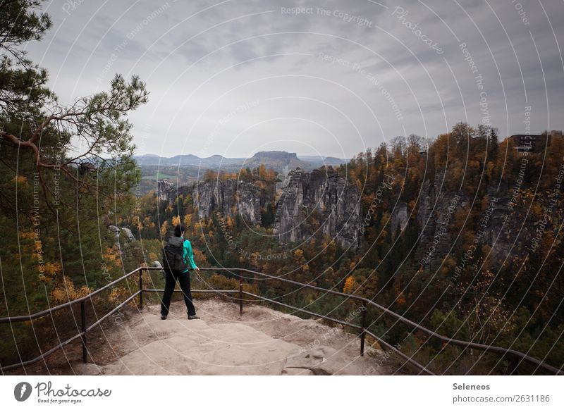 schöne Aussicht Freizeit & Hobby Ferien & Urlaub & Reisen Tourismus Ausflug Abenteuer Ferne Freiheit Mensch feminin 1 Umwelt Natur Landschaft Wolken Horizont