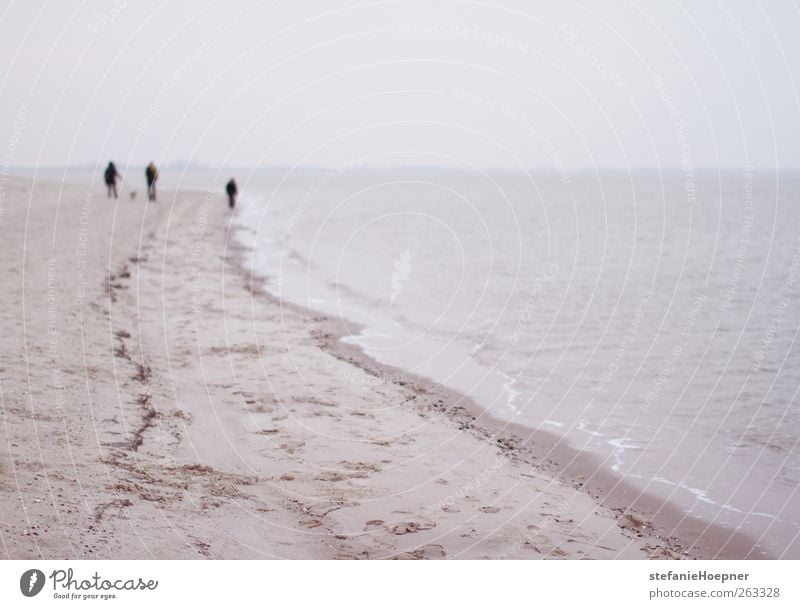 ain't it the life Ausflug Strand Meer Mensch Leben 3 Umwelt Wasser schlechtes Wetter Wellen Küste Seeufer Nordsee gehen wandern Freundschaft Romantik