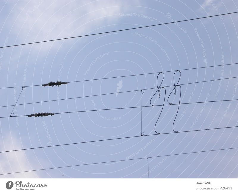 Hoch'Spannung' Eisenbahn Elektrizität Elektrisches Gerät Technik & Technologie Kabel Leitung