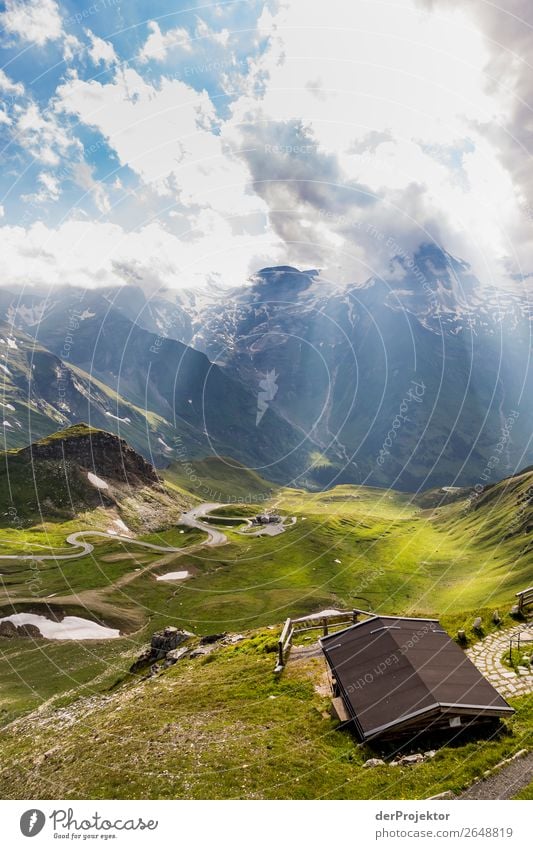 Aussicht auf die Großglockner Alpenstraße Ferien & Urlaub & Reisen Tourismus Ausflug Abenteuer Ferne Freiheit Sightseeing Expedition Berge u. Gebirge wandern