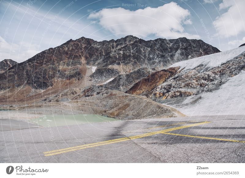 Rettenbachgletscher | Urban Berge u. Gebirge wandern Natur Landschaft Himmel Wolken Herbst Eis Frost Schnee Alpen Gletscher hoch Stadt Einsamkeit Zufriedenheit