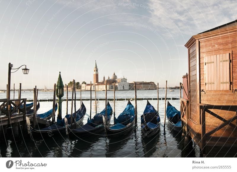 Morgens um 6.29 Uhr ist die Welt noch in Ordnung Ferien & Urlaub & Reisen Tourismus Ausflug Sightseeing Städtereise Sommerurlaub Wasser Schönes Wetter Venedig