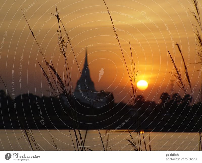 Sonnentempel Tempel Thailand Erfolg Abend Angkor Wat ayuttaya Sonnenuntergang