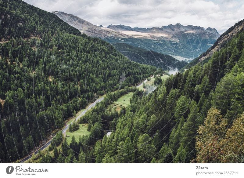 Zwieselstein | E5 Berge u. Gebirge wandern Umwelt Natur Landschaft Himmel Wolken Herbst Baum Wald Alpen gigantisch hoch natürlich grün Erholung Idylle