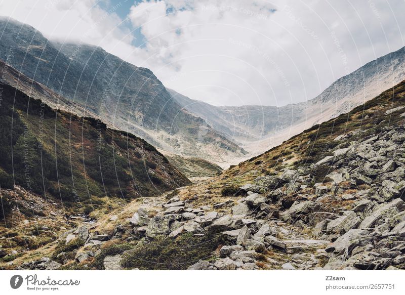 Timmelstal | Südtirol | E5 Abenteuer wandern Natur Landschaft Wolken Herbst Schönes Wetter Nebel Alpen Berge u. Gebirge gigantisch hoch natürlich Einsamkeit