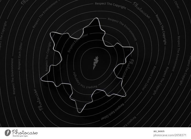 Dark Christal Teigwaren Backwaren Plätzchen ausstechen Ausstechform Lifestyle Dekoration & Verzierung Küche Weihnachten & Advent Metall Eiskristall liegen
