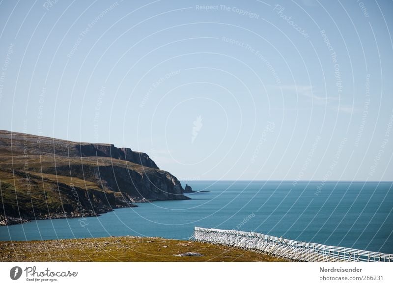 Durchstarten Ferien & Urlaub & Reisen Ferne Freiheit Sommer Meer Landschaft Urelemente Wolkenloser Himmel Schönes Wetter Felsen Berge u. Gebirge Küste Bucht