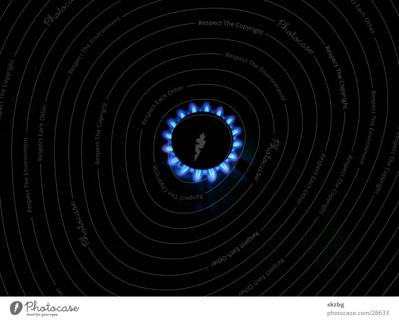Blue touch by skz'bg blau Küche Dinge Brand Flamme Gas