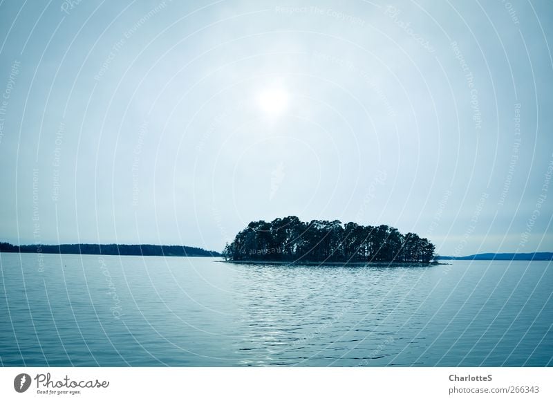 Havet. harmonisch ruhig Meditation Luft Himmel Wolken Horizont Sonne Sonnenlicht Wind Nebel Nordlicht Wald Wellen Küste Seeufer Bucht Fjord Meer Insel Schweden