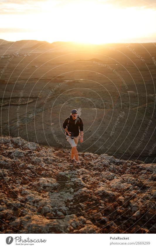 #AS# nette Wanderung maskulin Junger Mann Jugendliche Coolness Kunst ästhetisch wandern Berge u. Gebirge Wege & Pfade steinig laufen Blick Erinnerung Mitgefühl