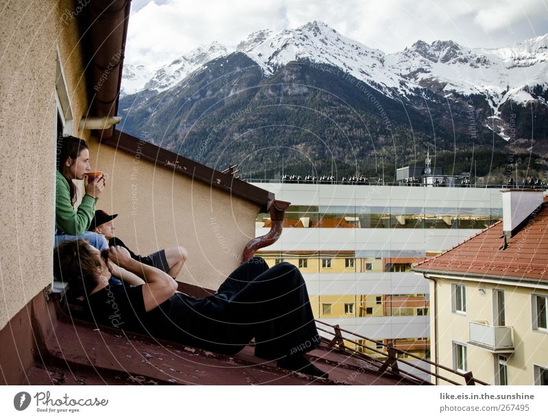 unser kleines paradies... Lifestyle Freude Wohlgefühl Zufriedenheit Erholung Häusliches Leben Wohnung Mensch maskulin feminin Junge Frau Jugendliche Junger Mann