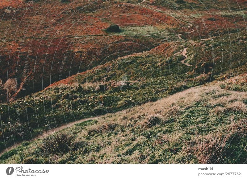 Entdecken Sie Portugal. Cabo da Roca Meer und Berge schön Ferien & Urlaub & Reisen Tourismus Ausflug Abenteuer Berge u. Gebirge Natur Landschaft Himmel Felsen