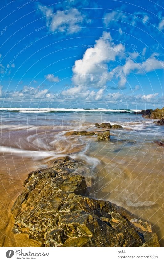 Im Laufe der Gezeiten harmonisch Erholung Ferien & Urlaub & Reisen Freiheit Sommer Strand Meer Insel Wellen Umwelt Natur Landschaft Urelemente Sand Wasser