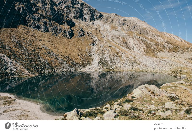 Bergsee / Hirzer Meran Berge u. Gebirge wandern Umwelt Natur Landschaft Himmel Sommer Schönes Wetter Alpen See Gebirgssee Erholung ästhetisch nachhaltig