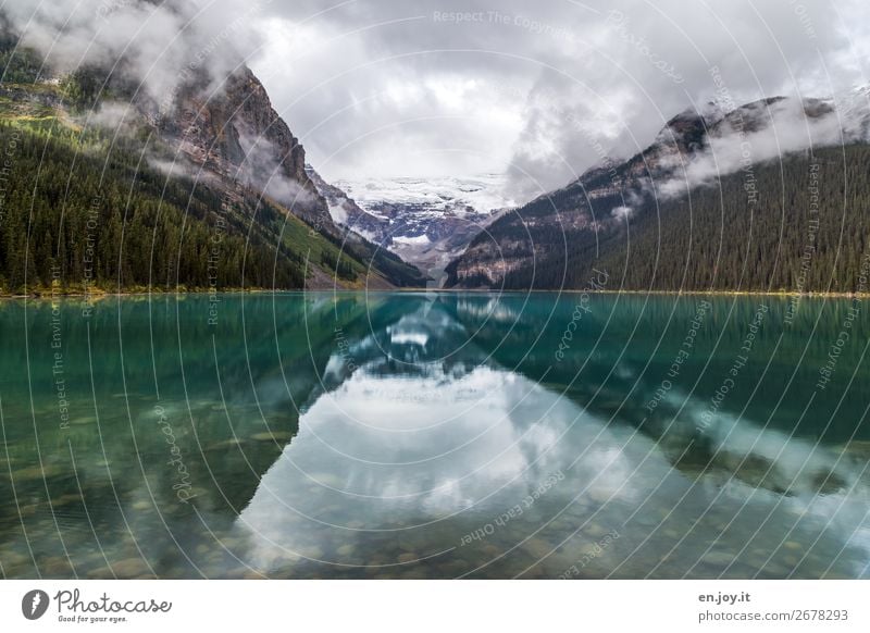 Gletschersee Ferien & Urlaub & Reisen Ausflug Ferne Umwelt Natur Landschaft Urelemente Himmel Wolken Herbst Klima Klimawandel Nebel Berge u. Gebirge See