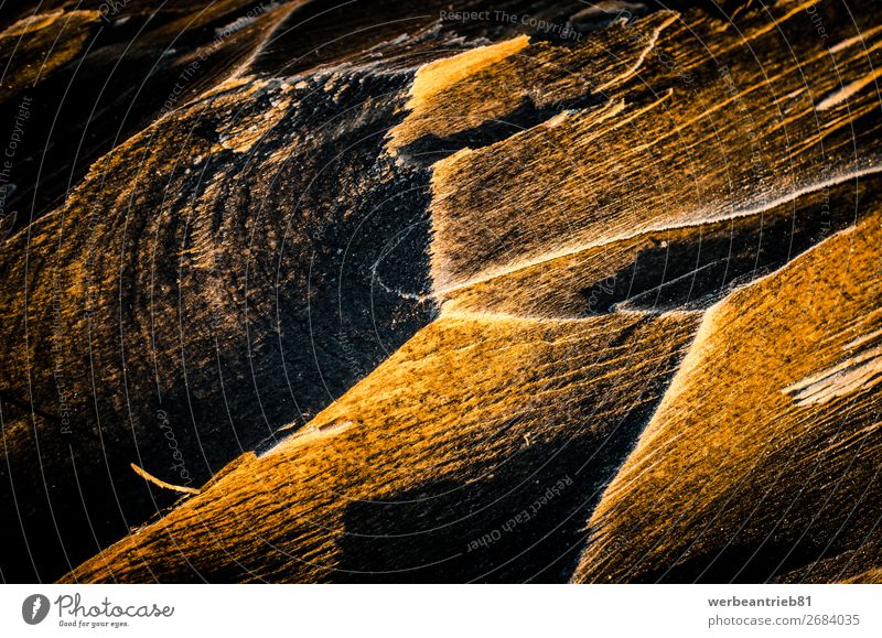 Abstrakte gesplitterte Holzbohlen Hintergrund Baum alt Nahaufnahme abstrakt Schaden gelb Hintergrundbild rau Riss gebrochen Schiffsplanken schwarz verkratzt