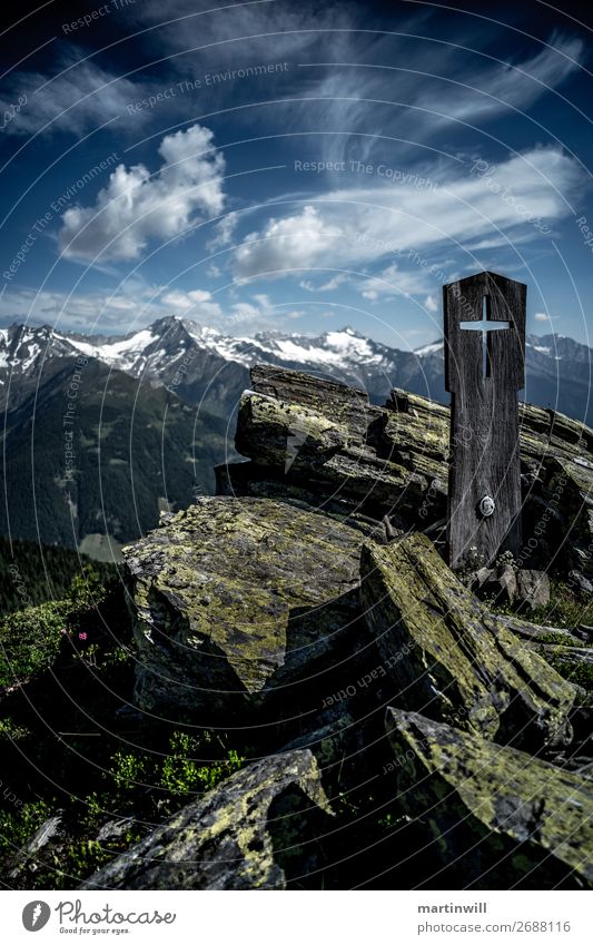 Erinnerung im Himmelszelt Ferien & Urlaub & Reisen Ausflug Abenteuer Ferne Berge u. Gebirge wandern Klettern Bergsteigen Wolken Felsen Alpen Gipfel Speikboden