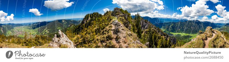 Panorama - Footpath - Laber - Oberammergau - Bavaria - Germany Ferien & Urlaub & Reisen Tourismus Abenteuer Ferne Freiheit Sommer Berge u. Gebirge wandern Sport