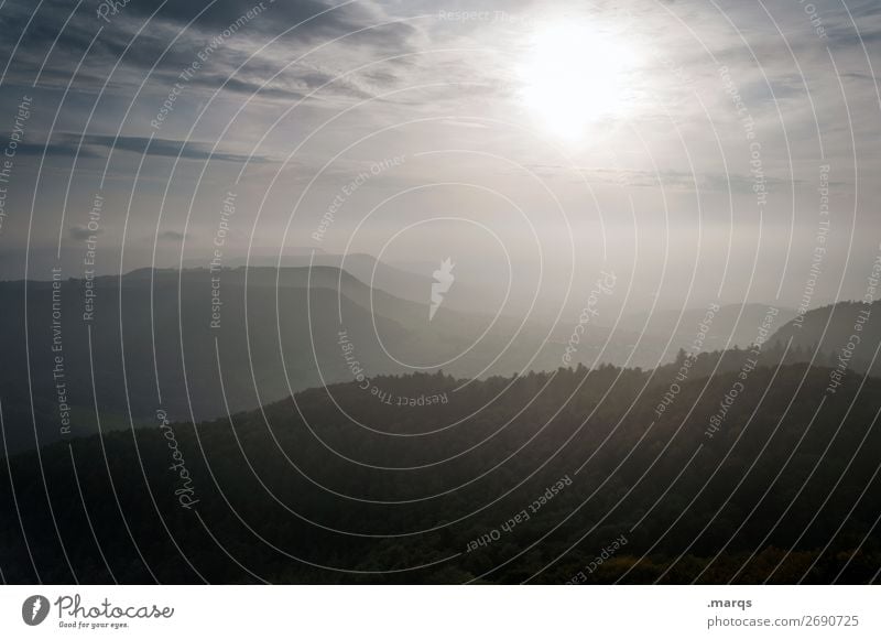 Schwabenland Tourismus Ausflug Freiheit Natur Landschaft nur Himmel Wolken Sommer Schönes Wetter Wald Hügel Berge u. Gebirge Erholung Stimmung ruhig Aussicht