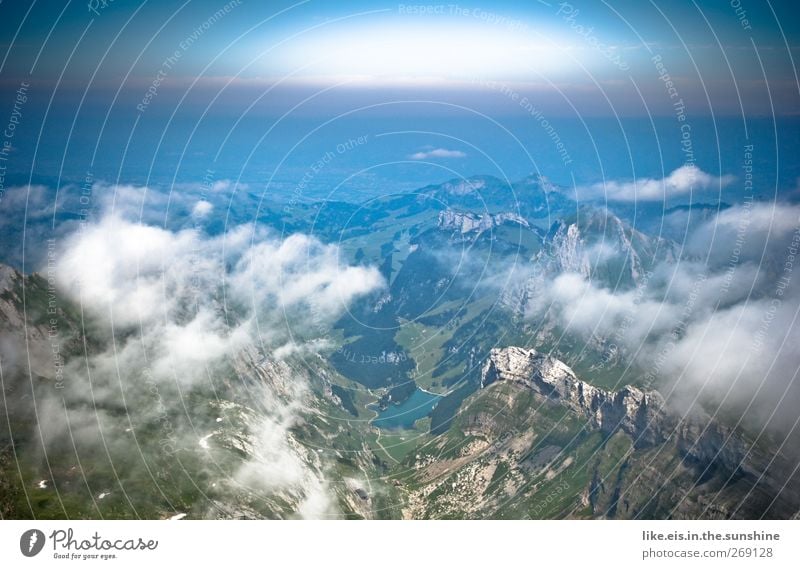 dem himmel so nah Ferien & Urlaub & Reisen Tourismus Ausflug Abenteuer Ferne Freiheit Sommerurlaub Berge u. Gebirge wandern Landschaft Himmel Wolken Horizont