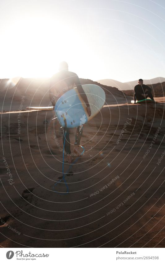 #AS# feeling ground 2 Mensch ästhetisch Surfen Surfer Surfbrett Surfschule Fuerteventura Erholung Wassersport Extremsport Strand Strandleben Farbfoto