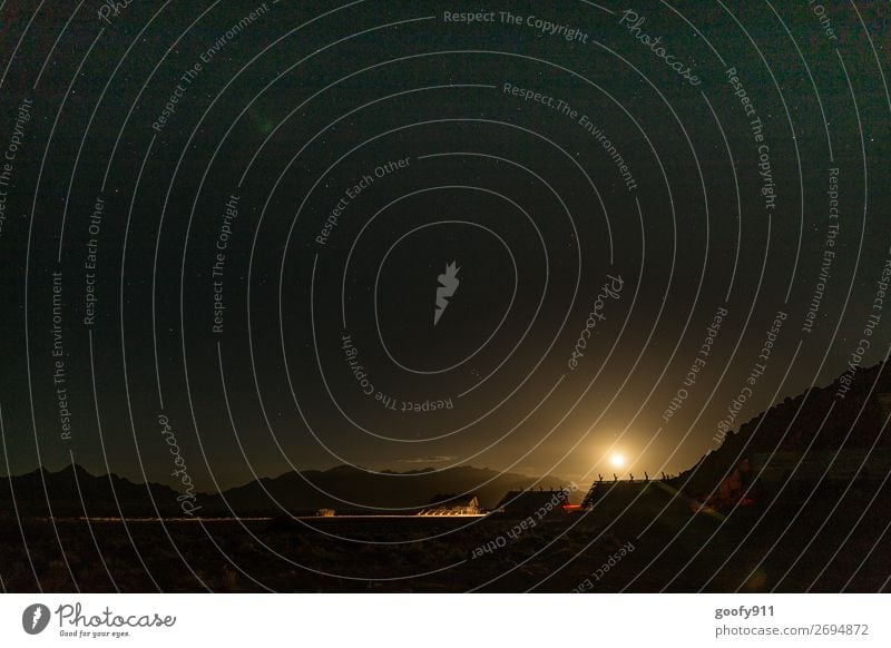 Namibias Nacht II Ferien & Urlaub & Reisen Tourismus Ausflug Abenteuer Ferne Freiheit Safari Expedition Umwelt Natur Landschaft Nachthimmel Stern Horizont Wärme
