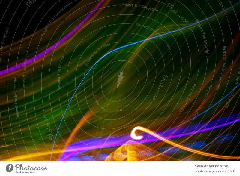 Dimension. Design leuchten grün violett Lichtspiel Lichterscheinung Lichtschein Lichtstrahl lichtvoll Farbe Farbenspiel Farbverlauf glänzend Farbfoto mehrfarbig