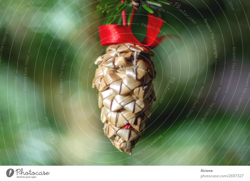 O Tannenzapfen Basteln Häusliches Leben Dekoration & Verzierung Weihnachten & Advent Baumschmuck Schleife Feste & Feiern hängen ästhetisch einfach natürlich