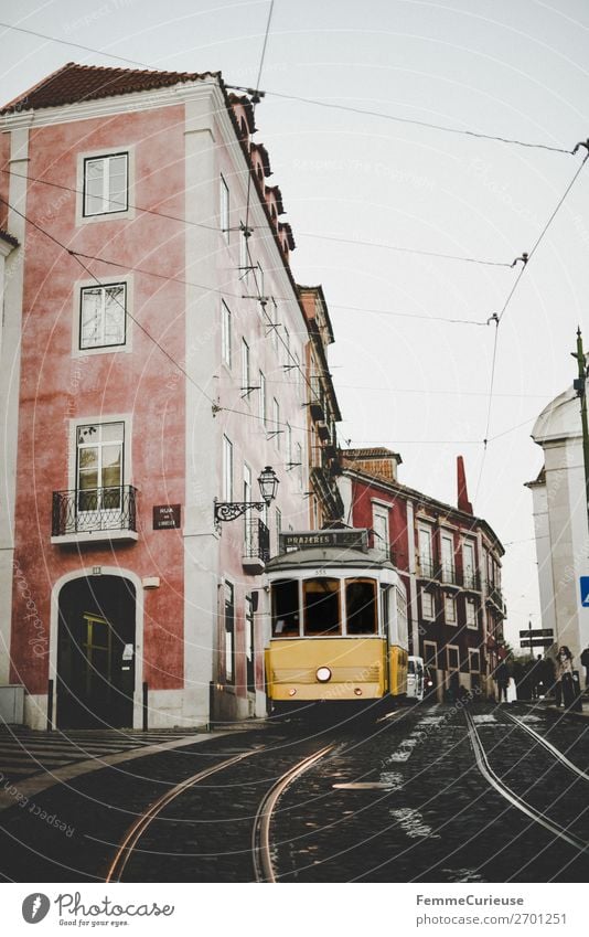 Carreira 28E dos Eléctricos de Lisboa Verkehr Verkehrsmittel Verkehrswege Personenverkehr Öffentlicher Personennahverkehr Straßenverkehr Bahnfahren