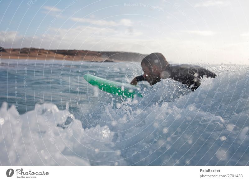 #AS# close Kunst ästhetisch Surfen Surfer Surfbrett Surfschule Wasser Wassersport Paddeln Farbfoto Gedeckte Farben Außenaufnahme Detailaufnahme Experiment