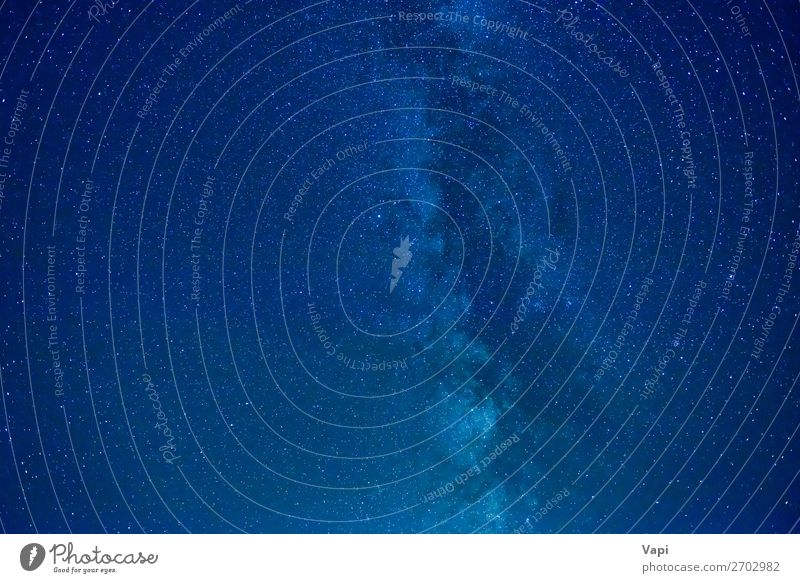 Nachtblauer Himmel mit vielen Sternen Tapete Wissenschaften Natur Landschaft Wolkenloser Himmel Nachthimmel glänzend dunkel hell schwarz türkis weiß Idylle