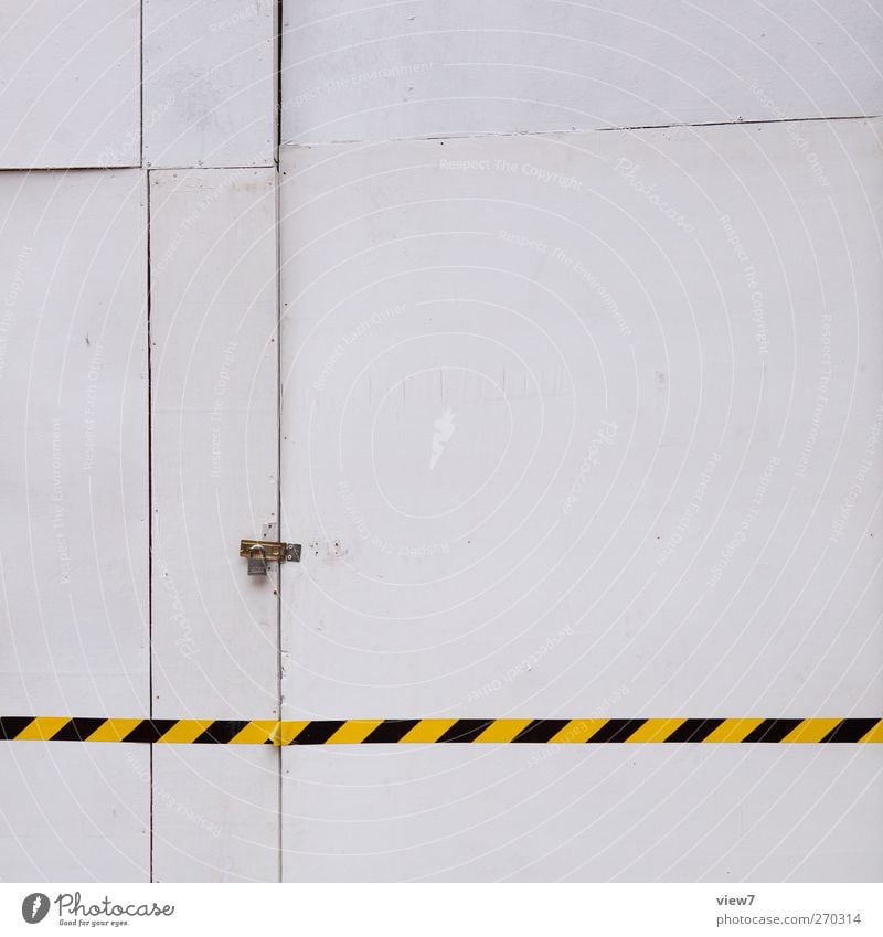 du kommst hier nicht rein Wohnung Innenarchitektur Haus Bauwerk Gebäude Architektur Mauer Wand Fassade Tür Holz Schilder & Markierungen Hinweisschild Warnschild