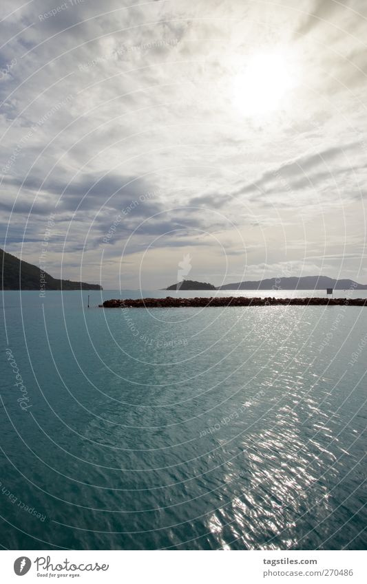 PRASLIN Praslin Seychellen Ferien & Urlaub & Reisen Reisefotografie Wasser Meer Wolken Wellen Wasseroberfläche Natur Farbfoto Paradies Insel Afrika