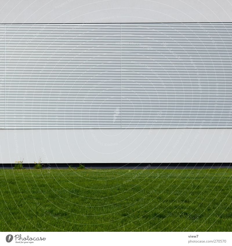 neue architektur Haus Industrieanlage Fabrik Bauwerk Gebäude Architektur Mauer Wand Fassade Fenster Stein Beton Metall Linie Streifen authentisch einfach