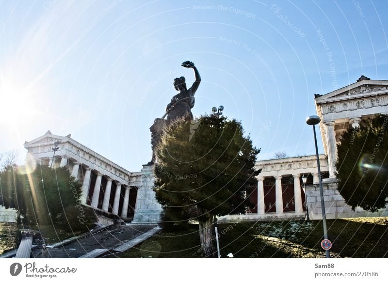 Bavaria München Stadt Bauwerk Gebäude Architektur Sehenswürdigkeit Wahrzeichen Denkmal Tugend loyal Weisheit standhaft Reinheit demütig ästhetisch elegant