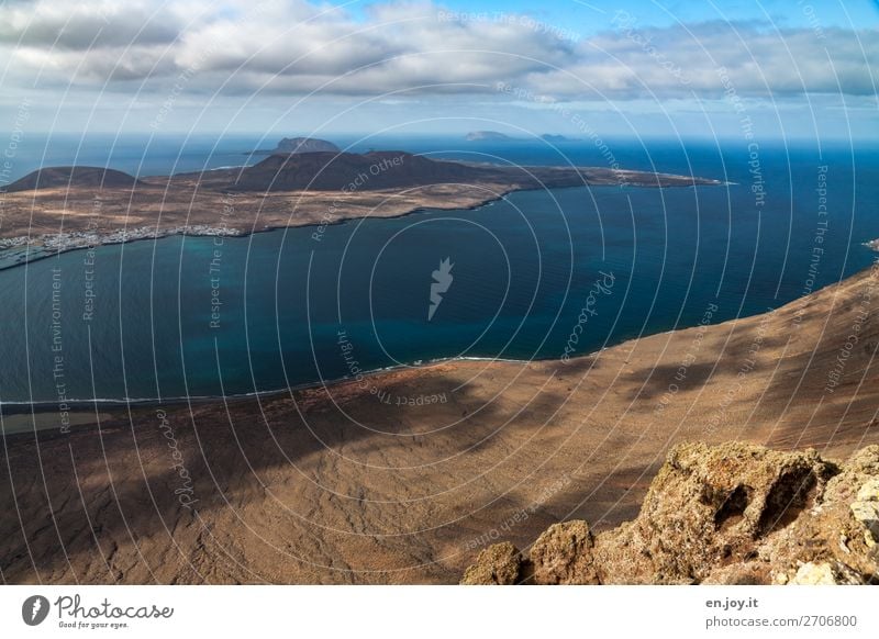 Fernweh | schön war's Ferien & Urlaub & Reisen Ausflug Ferne Sommer Sommerurlaub Meer Insel Natur Landschaft Himmel Wolken Horizont Schönes Wetter Hügel Felsen