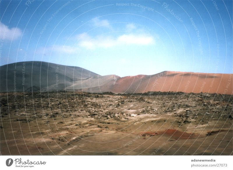 Lanzarote Spanien Steppe Wolken Europa Insel Himmel