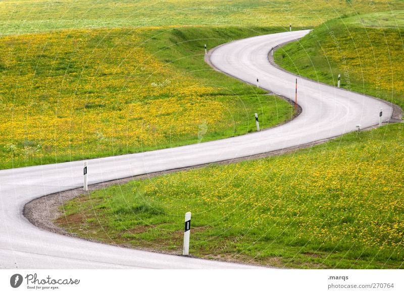 S Umwelt Natur Landschaft Wiese Verkehr Verkehrswege Straßenverkehr Schilder & Markierungen fahren Wege & Pfade Zukunft Güterverkehr & Logistik Ausflug Richtung